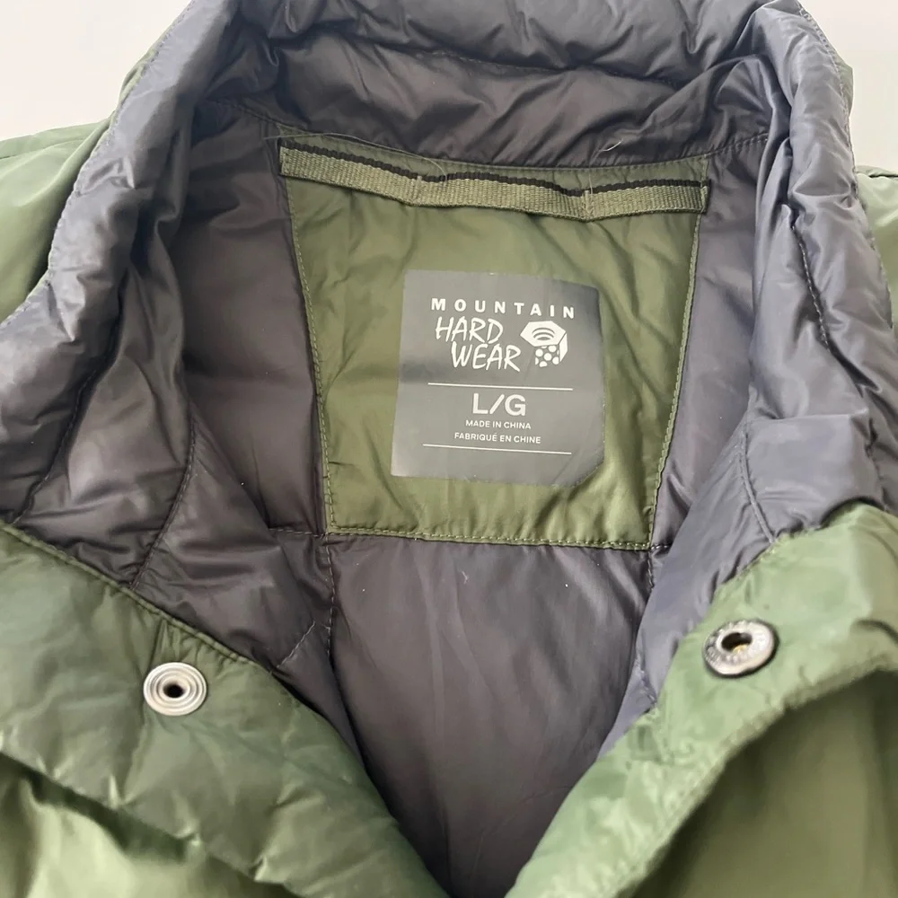 Mountain Hardwear Men's Packdown Vest Green Puffer Vest - Picture 3 of 4